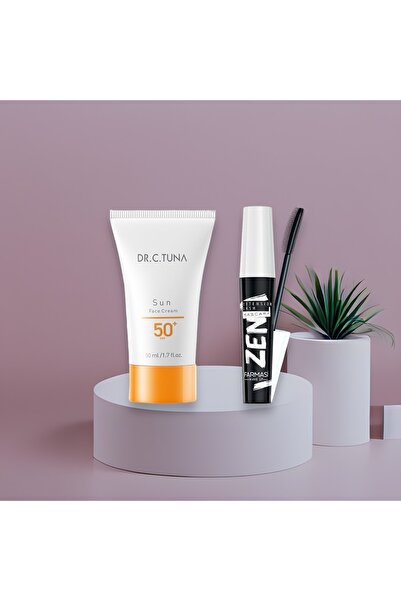 Крем за сончање 50+ Spf и маскара Zen 2 во 1