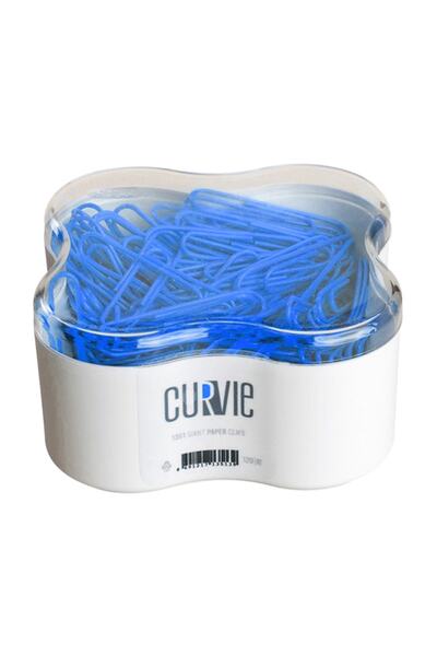 Curve Colored Paper Clip 295 Blue