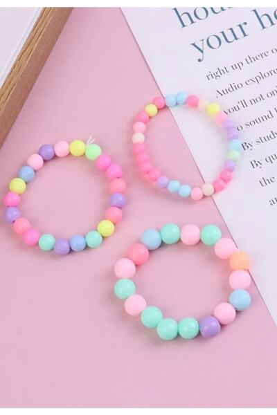Children's Multicolored 3-Piece Bracelet Set