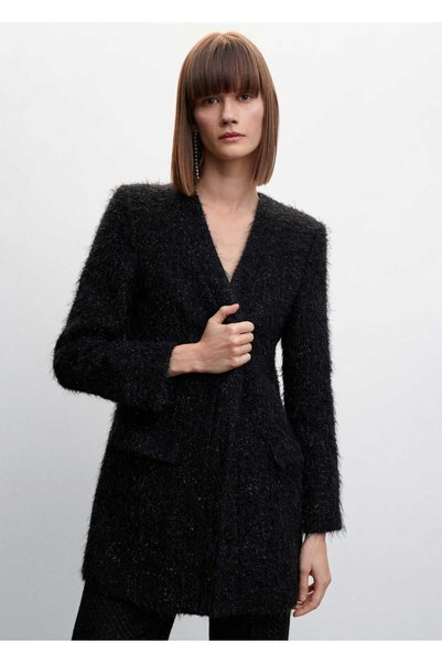 Fur Look Knitwear Coat