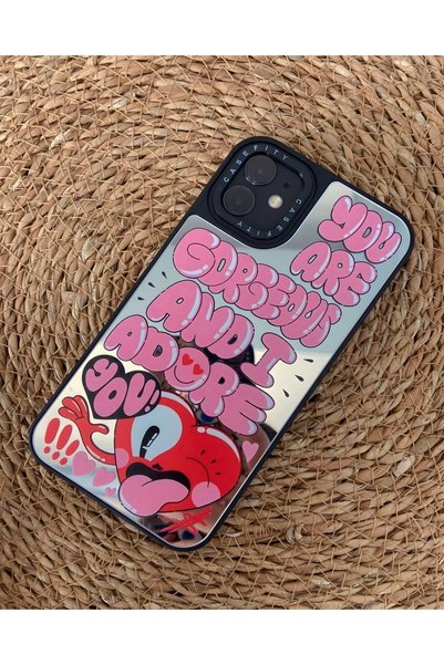 iPhone 14 Pro Compatible Mirrored Tongue Case