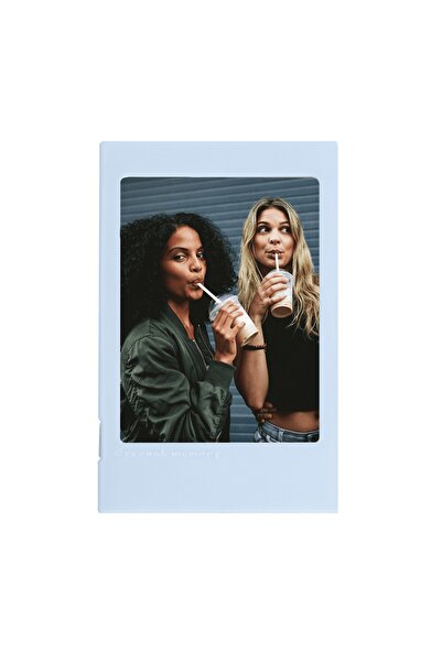 Сложлива рамка за фотографии во сина боја компатибилна со Instax Mini филм