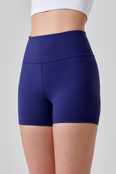 Push up High Waist Shaping / Sculpting Shorts Leggings Navy Blue