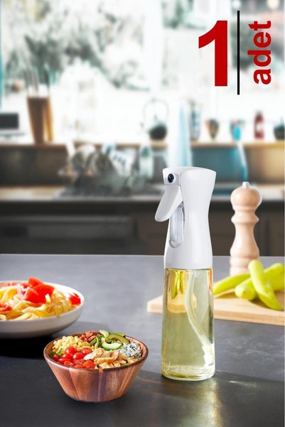 White Glass Oil Vinegar Bowl – Spray Oil Bowl 225 ml