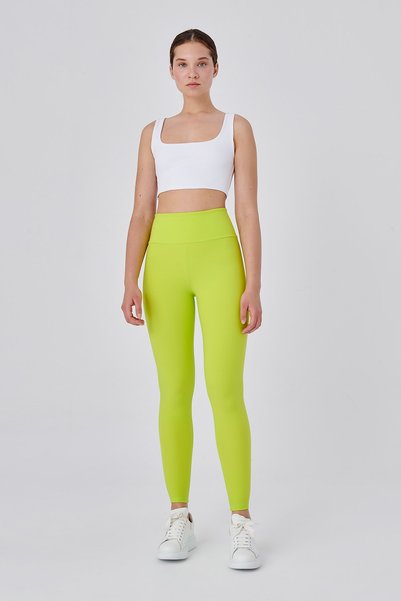 Push Up Soft High Waist Lifting Leggings Neon Green
