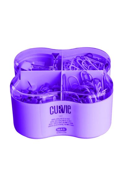Curvie Colored Paper Clip - Giant Paper Clip - Map Nail - Pincer Purple
