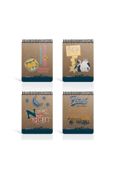 Craft Memo Pad A-4 Spiral Hard Cover 100 Sheets Plain 3-1826000-2181