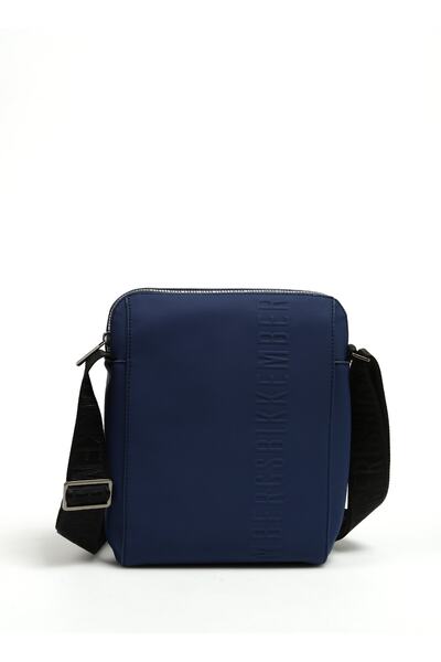 Navy Blue Men's Messenger Bag BKBO00031P