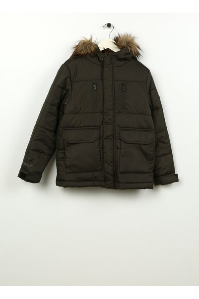 Khaki Men's Coat C3Wb-Mnt-05