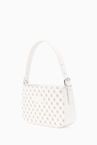 Women's Patterned White Buckle Bag 208