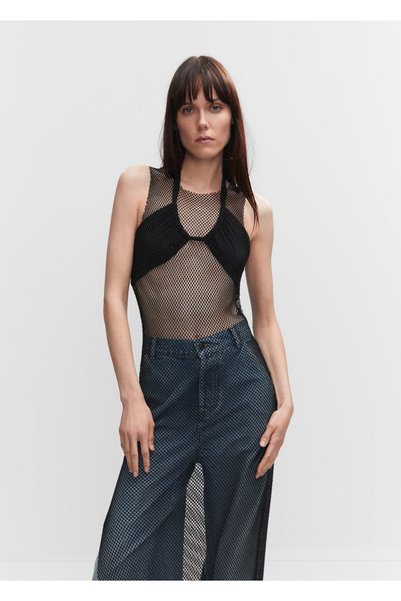 Crystal Detailed Mesh Dress