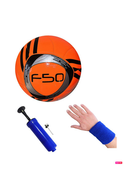 F-50 Machine Stitched Soft-Touch No 5 Champions League Football Ball 348 Gr + Pump + Bracelet