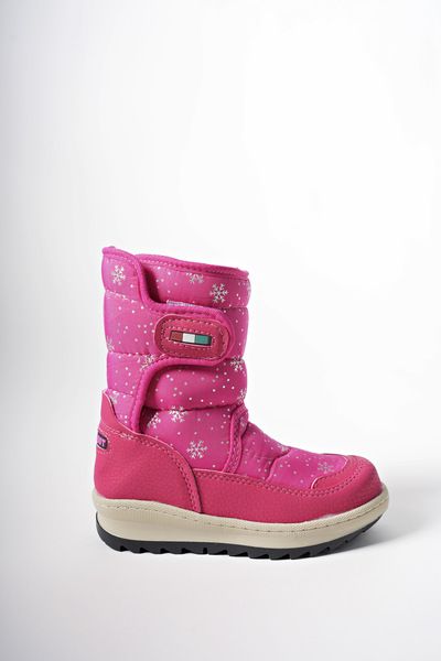 Ealgeth Kids Velcro Snow Boots001290 Fuchsia Patterned