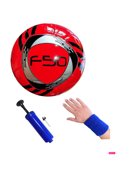 F-50 Machine Stitched Soft-Touch No 5 Champions League Football Ball 348 Gr + Pump + Bracelet