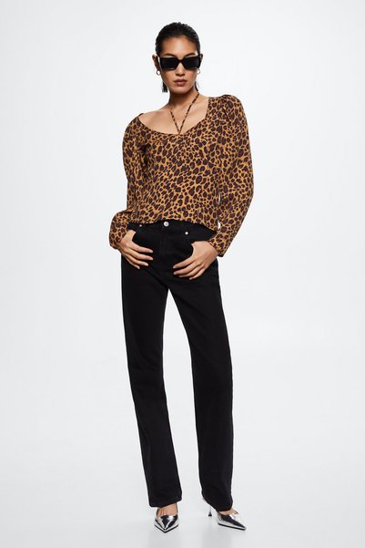 Animal Print Blouse