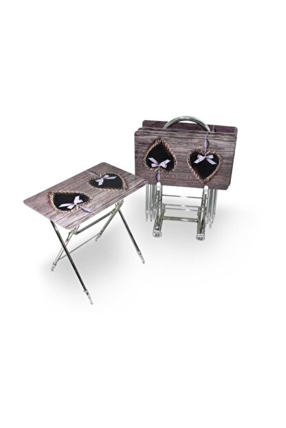 Chic Life Canta Dijital Baskili Cam Zigon Sehpa 4 Lu Kalpli Fiyati Yorumlari Trendyol