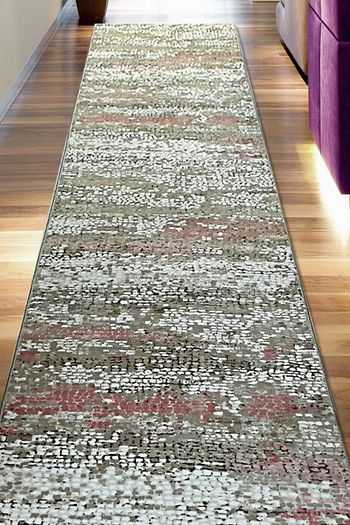 aksu burce gul kurusu 150x450 cm yuksek kalite kaymaz taban hali fiyati yorumlari trendyol