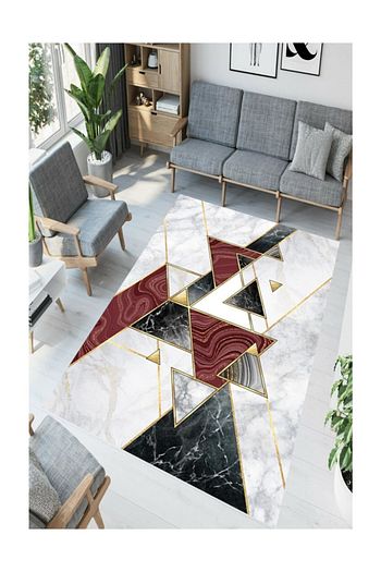 Cappio Hali Ucgen Desenli Salon Halisi 160 X 250 Cm Trendyol