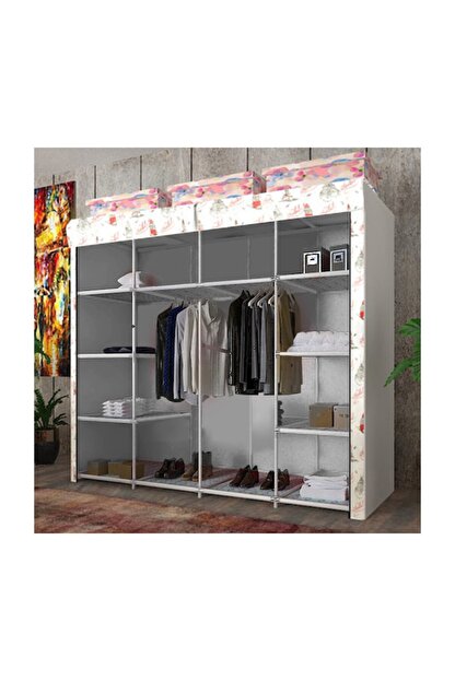 mavipazar istanbul temali mega boy bez dolap fiyati yorumlari trendyol