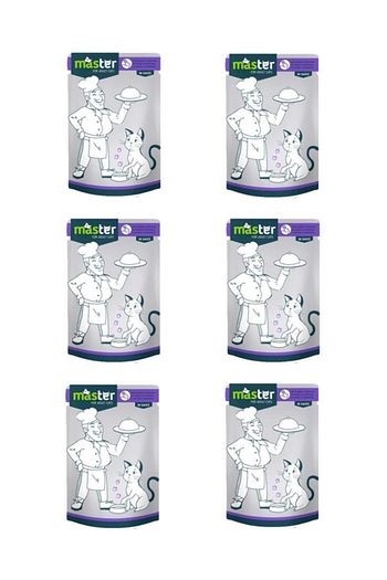 Master Tavsan Etli Pouch Yas Kedi Mamasi 80 Gr X 6 Adet Trendyol