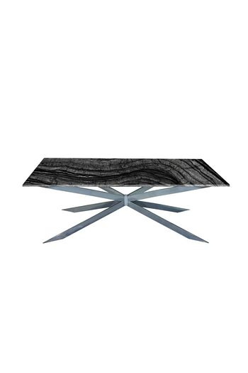 Artemarble Siyah Silver Wave Dogal Mermer Masa Trendyol
