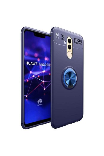 huawei mate 20 lite kilif ravel metal yuzuklu standli shockproof silikon