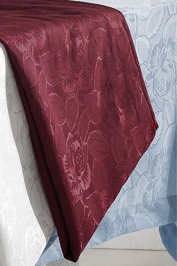Nazik Home Jakar Desenli Leke Tutmaz Masa Ortusu 150cmx250cm Bordo Renk Trendyol