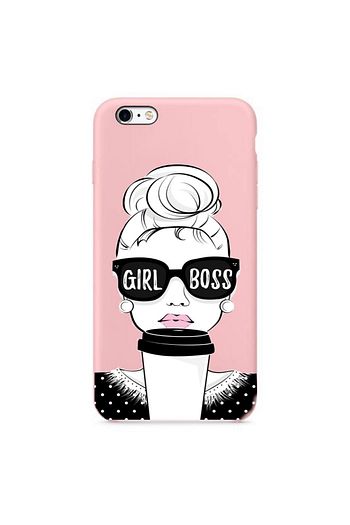 huawei p20 lite girl boss yazili silikon kilif