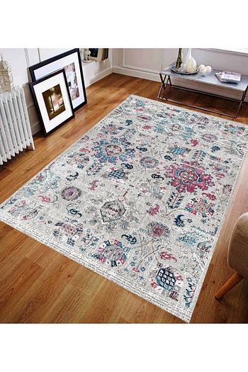 Devia Homes Hali Devia Homes Natura Koleksiyonu Kilim Motifli Hali Trendyol