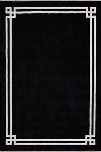 Demirci Beyaz Siyah Yun Hali 165x235 Bambos 8417 Trendyol