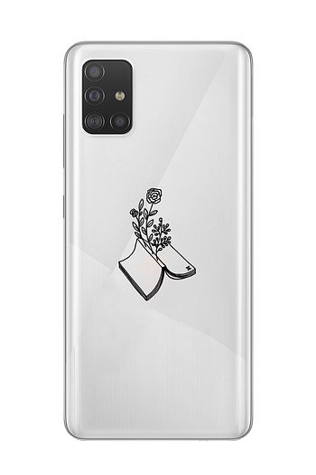 Mupity Kitap Cizimi Tasarimli Samsung A71 Seffaf Telefon Kilifi Trendyol
