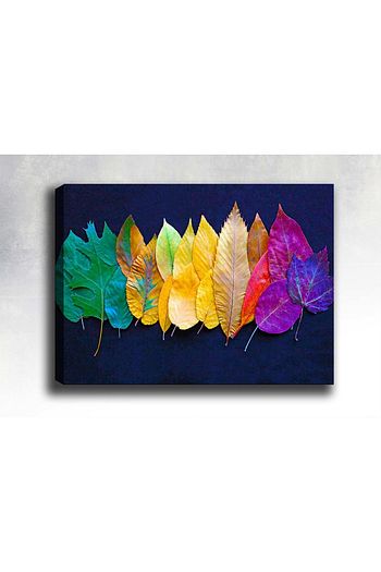 Shop365 Renkli Yapraklar Kanvas Tablo 150 X 100 Cm Sb 22220 Trendyol