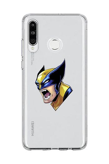 marvel tasarimli huawei p30 lite seffaf telefon kilifi
