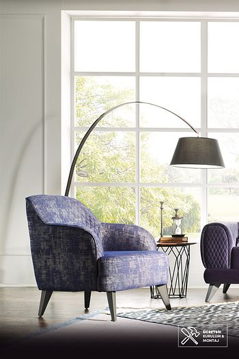 enza home marlena berjer koltuk lacivert kadife kumas fiyati yorumlari trendyol