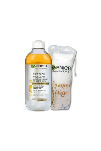 garnier cift fazli micellar kusursuz makyaj temizleme suyu pamuk 400 ml fiyati yorumlari trendyol