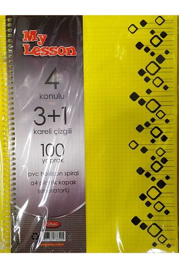fatih my lesson a4 plastik kapakli