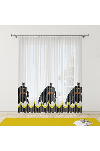 Kuscu Tekstil Batman 1 Desenli Baskili Cocuk Odasi Tul Perde Fiyati Yorumlari Trendyol