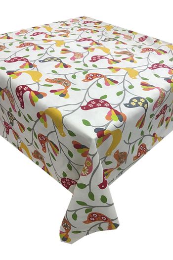 Saythink Dalda Kirmizi Kuslar Dertsiz Masa Ortusu 150 X 250 Cm Trendyol