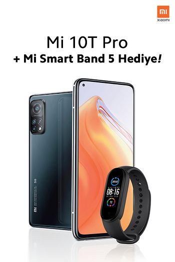 mi 10t pro 256gb kozmik siyah akilli cep telefonu mi band 5 hediye xiaomi turkiye garantili