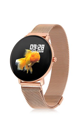 woom watch ios android k9 cift kordonlu rose gold pembe akilli saat nabiz adim uyku tansiyon ekg