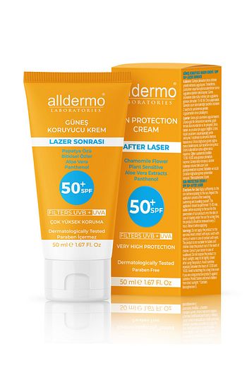alldermo lazer epilasyon sonrasi gunes koruyucu krem spf 50 50 ml fiyati yorumlari trendyol