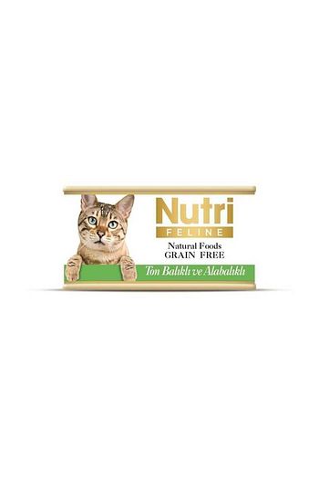 nutri feline tahilsiz ton ve alabalikli konserve kedi mamasi 85gr fiyati yorumlari trendyol