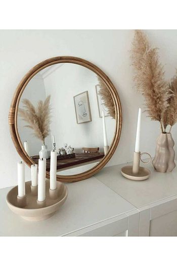 kardelen bambu mobilya bambu cerceveli yuvarlak ayna 60 cm fiyati yorumlari trendyol