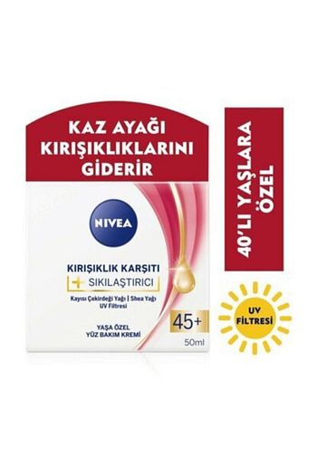 https www trendyol com nivea yuz kremi sikilastirici kirisiklik karsiti 45 yas 50 ml p 32546649