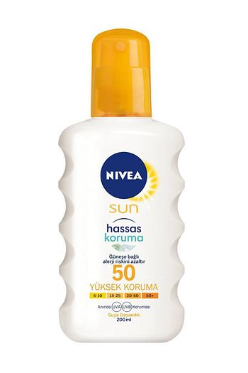 nivea hassas ciltler icin koruyucu gunes spreyi spf 50 200 ml fiyati yorumlari trendyol