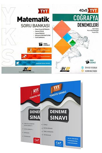 Hiz Ve Renk Yayinlari Tyt Matematik Soru Bankasi Ve Tyt Cografya 40 X 5 Denemeleri Trendyol