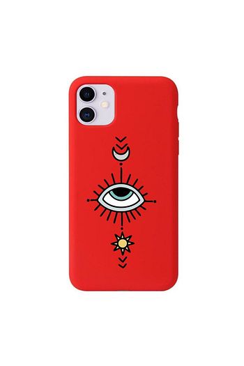 Mooodcase Nazar Boncuklu Goz Gorseli Iphone 11 Kirmizi Telefon Kilifi Trendyol