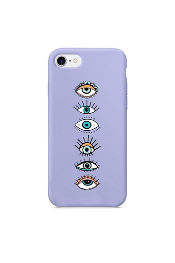 Mooodcase Goz Desenli Tasarim Iphone 8 Lila Telefon Kilifi Trendyol