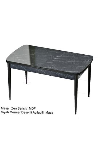 Canisa Concept Zen Serisi 1 Sinif Mdf Siyah Mermer Desenli 1 Sinif Acilabilir Mutfak Masasi Yemek Masasi Trendyol