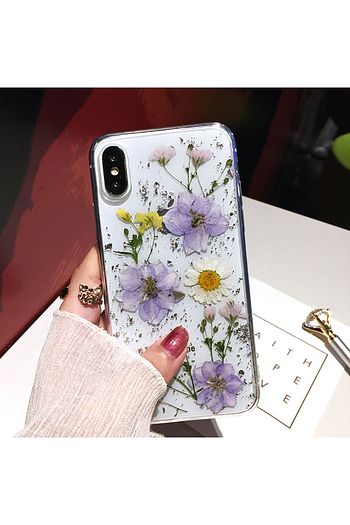 huawei p40 lite gercek cicekli ozel uretim kilif